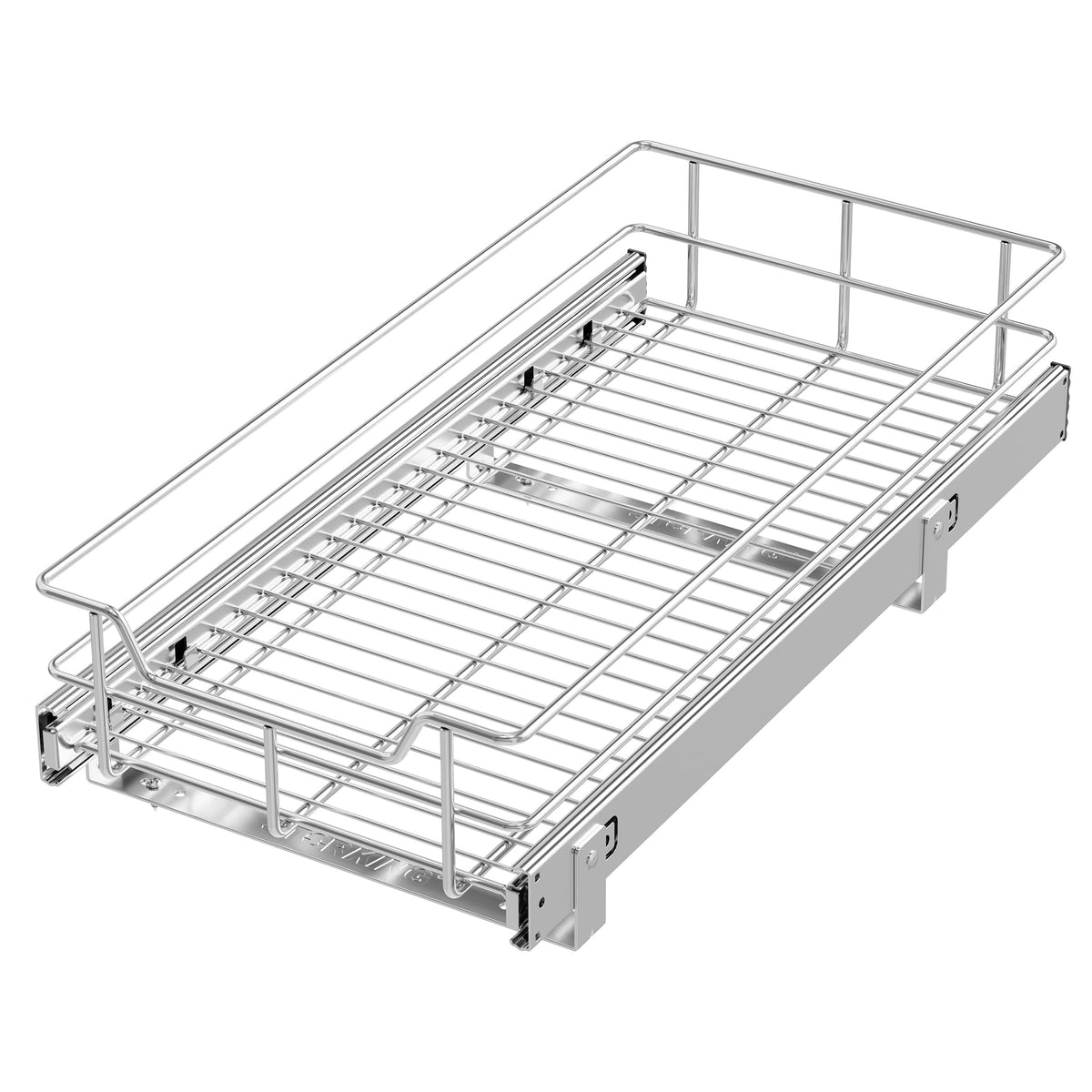Pull Out Cabinet Organizer 18" W X 22" D, Chromed, Full Slide Out Drawers