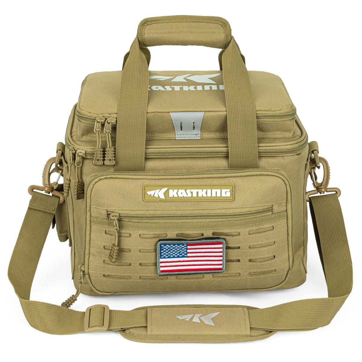 KastKing Karryall Fishing Tackle Bags for Saltwater or Freshwater Fishing - Water Resistant Material - Padded Shoulder Strap - Fishing Gear Storage