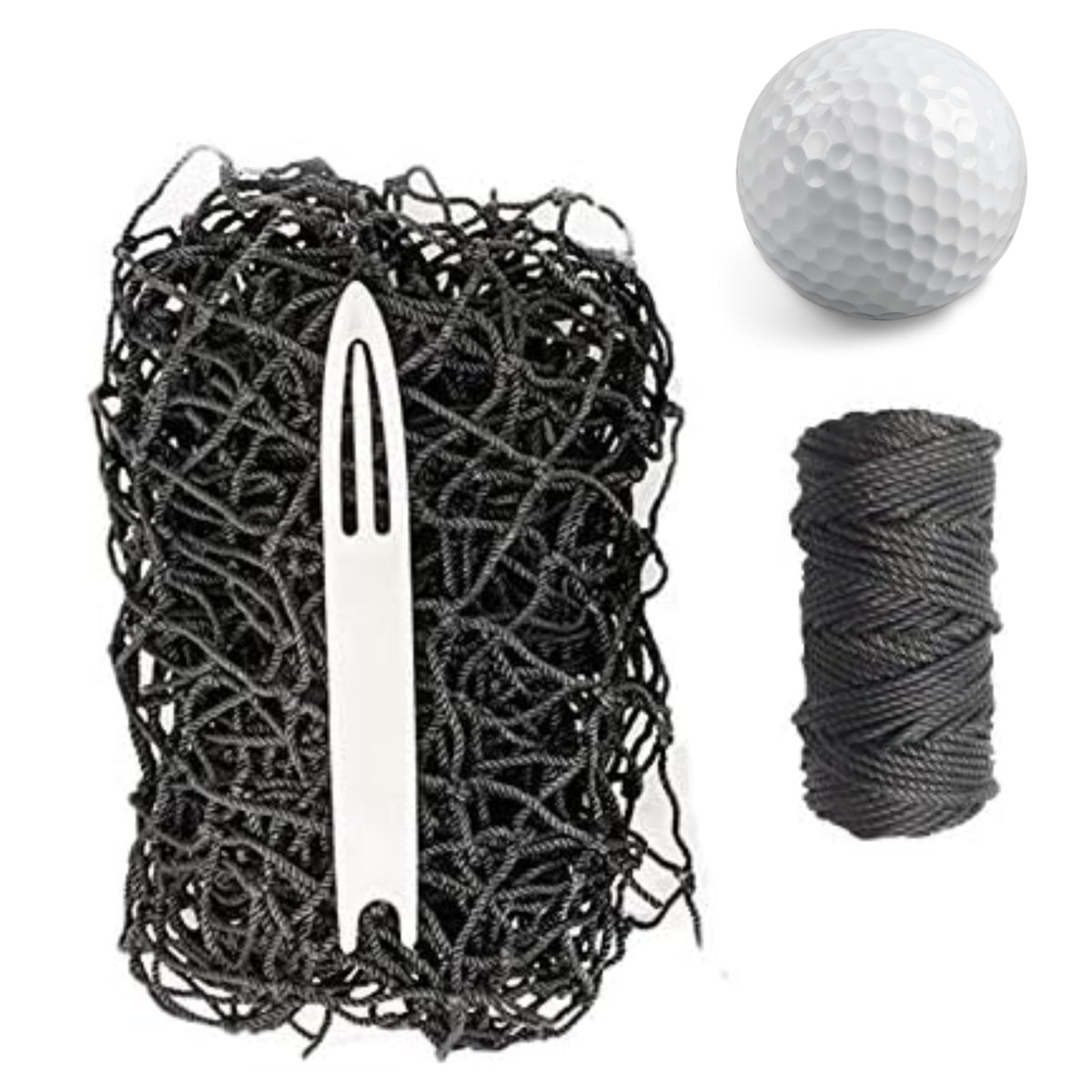 JFN Netting Repair Kit for #18 Nylon 1-7/8", Black Baseball Net