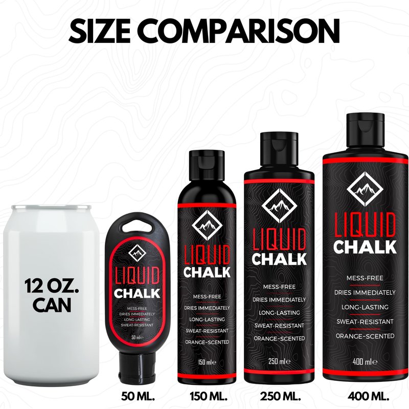Liquid Chalk for Rock Climbing, Weight Lifting, Gymnastics - Liquid Grip for Workout Training - Climbing Chalk & Lifting Chalk for Weightlifting - Liquid Gym Chalk (400ML)