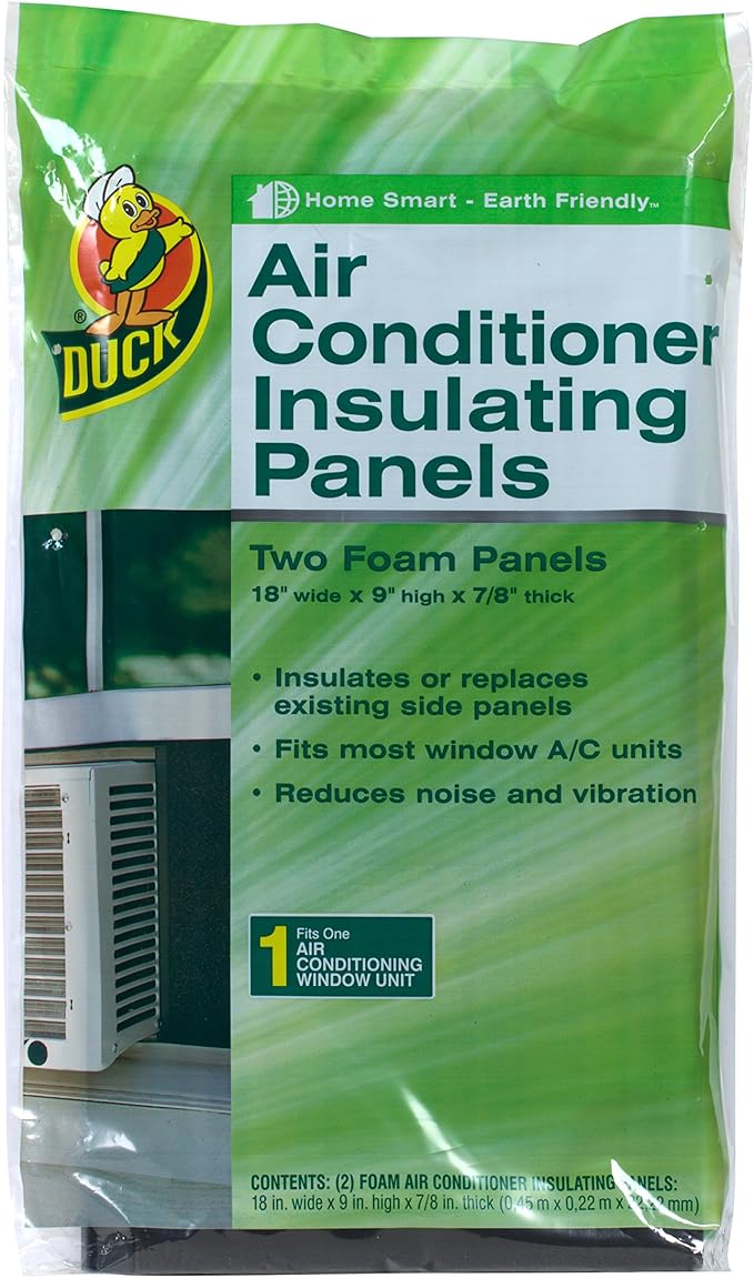Duck Brand Air Conditioner Foam Insulating Panels, 18-Inch x 9-Inch x 7/8-Inch