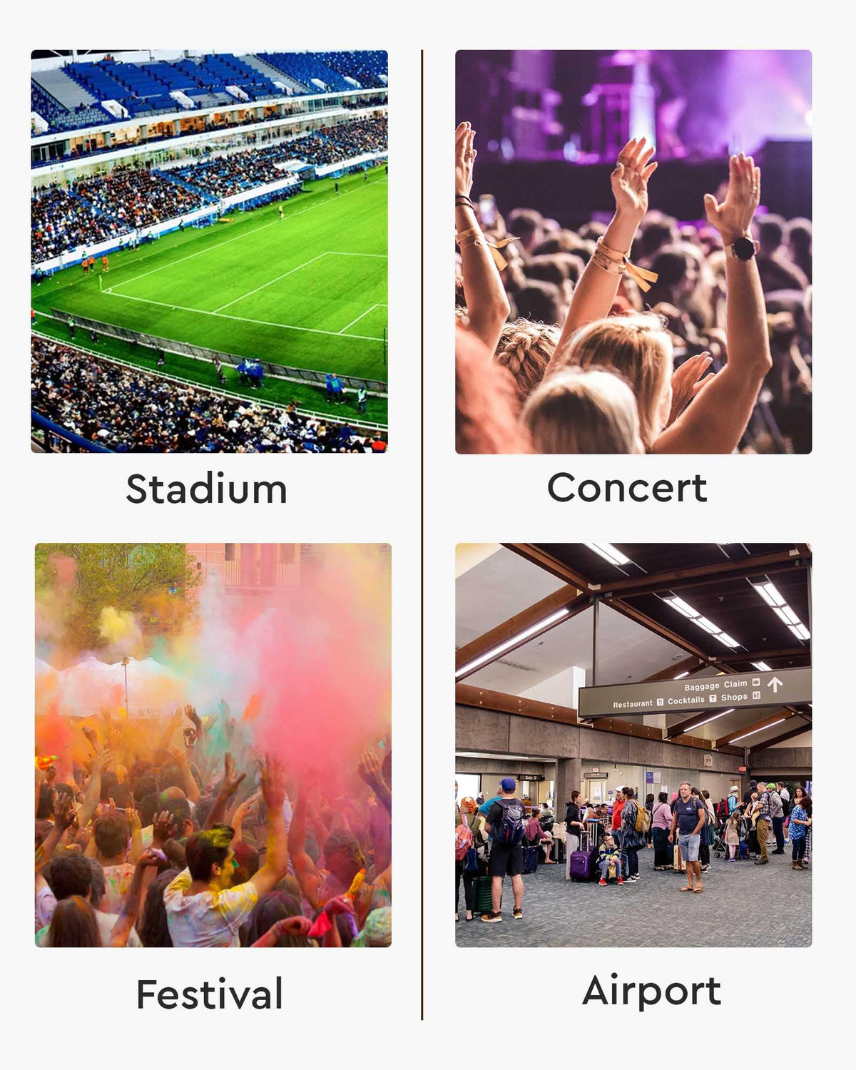 HULISEN Clear Crossbody Bag Stadium Approved, Clear Purses for Women Stadium Crossbody for Concert, Sport Events
