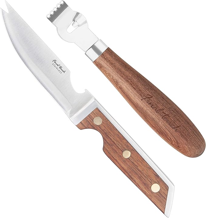 Final Touch Bar Knife & Zester Cocktail Garnish Tool Set