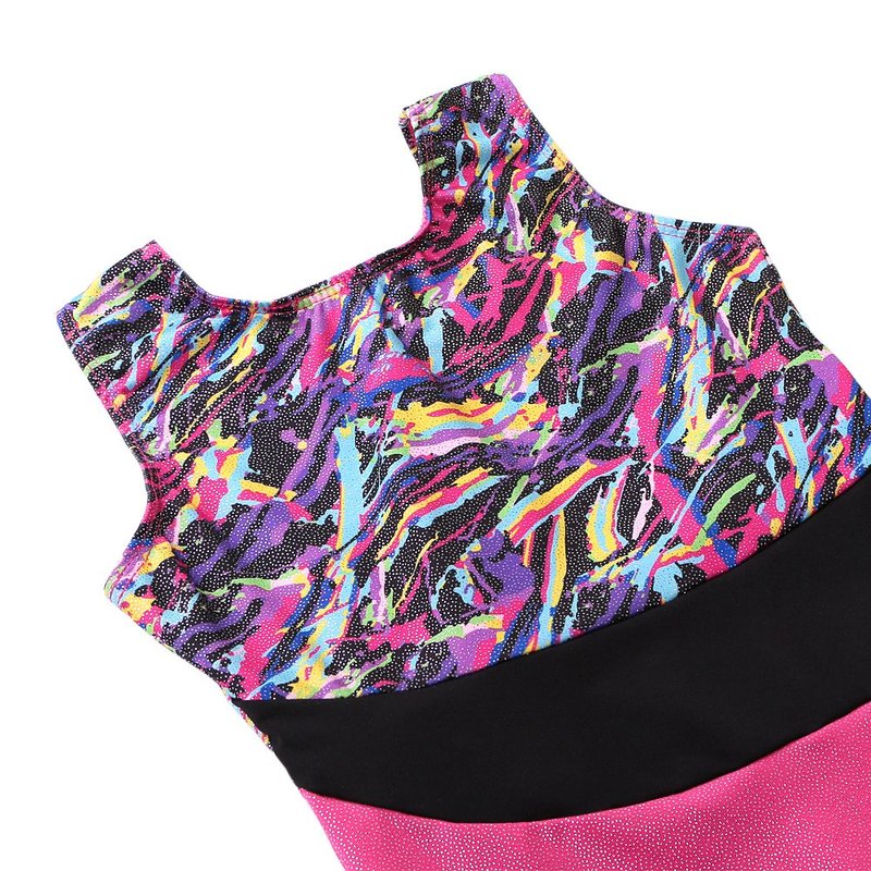 HOZIY Gymnastics Leotards for Girls 3t 4t Kids Child Bodysuits Unitards Sparkles Pink