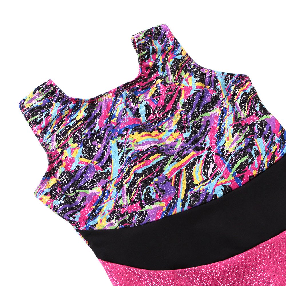 HOZIY Gymnastics Leotards for Big Girls Size 11-12 Years Old Hot Pink Unitards Leotards for Girls Gymnastics Size 12-14