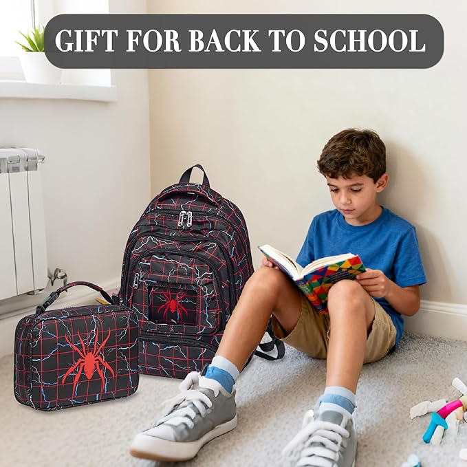 School Lunch Box for Kids Insulated Lunch Bag for Boys for 3 4 5 6 7 8 9 10 11 12 Toddler Reusable Freezable Small Cooler Bag for Back to School for Elementary Kindergarten Primary
