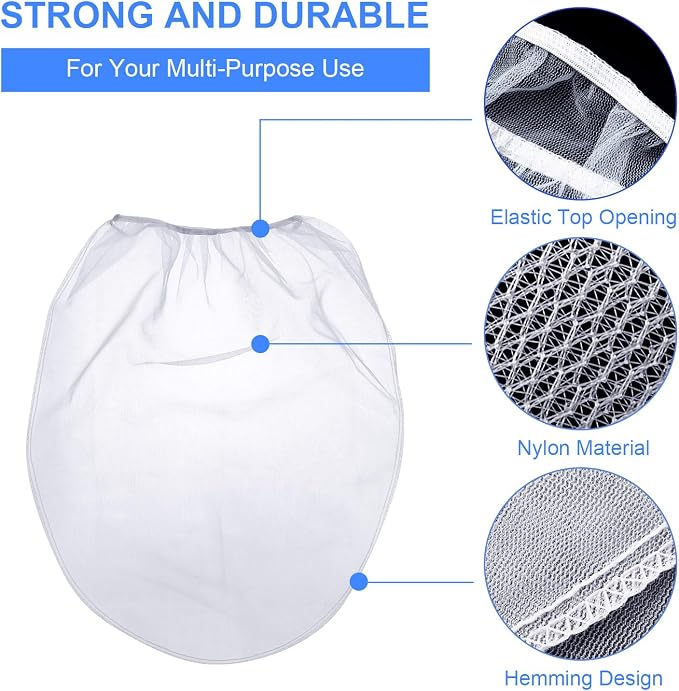 Paint Strainer Bags White Fine Mesh Filters Bag Bucket Elastic Opening Strainer