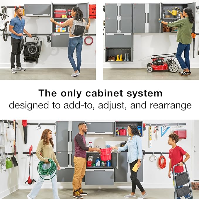 Rubbermaid FastTrack Single Open Cabinet, Garage Storage Systems, Garage Organization