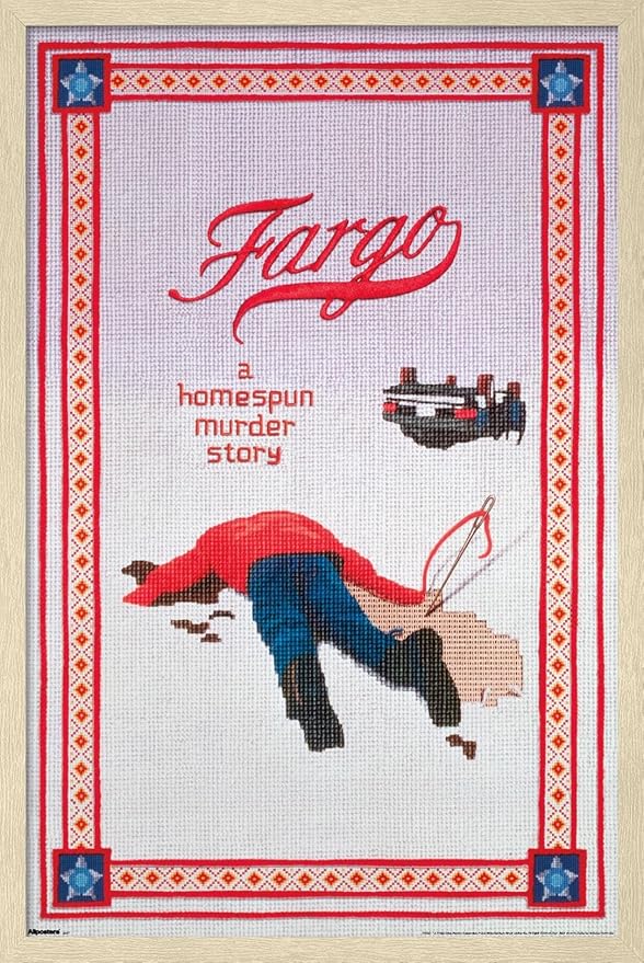 Fargo (1996) - One Sheet Wall Poster, 22.4L" x 14.7W", Blonde Framed Version