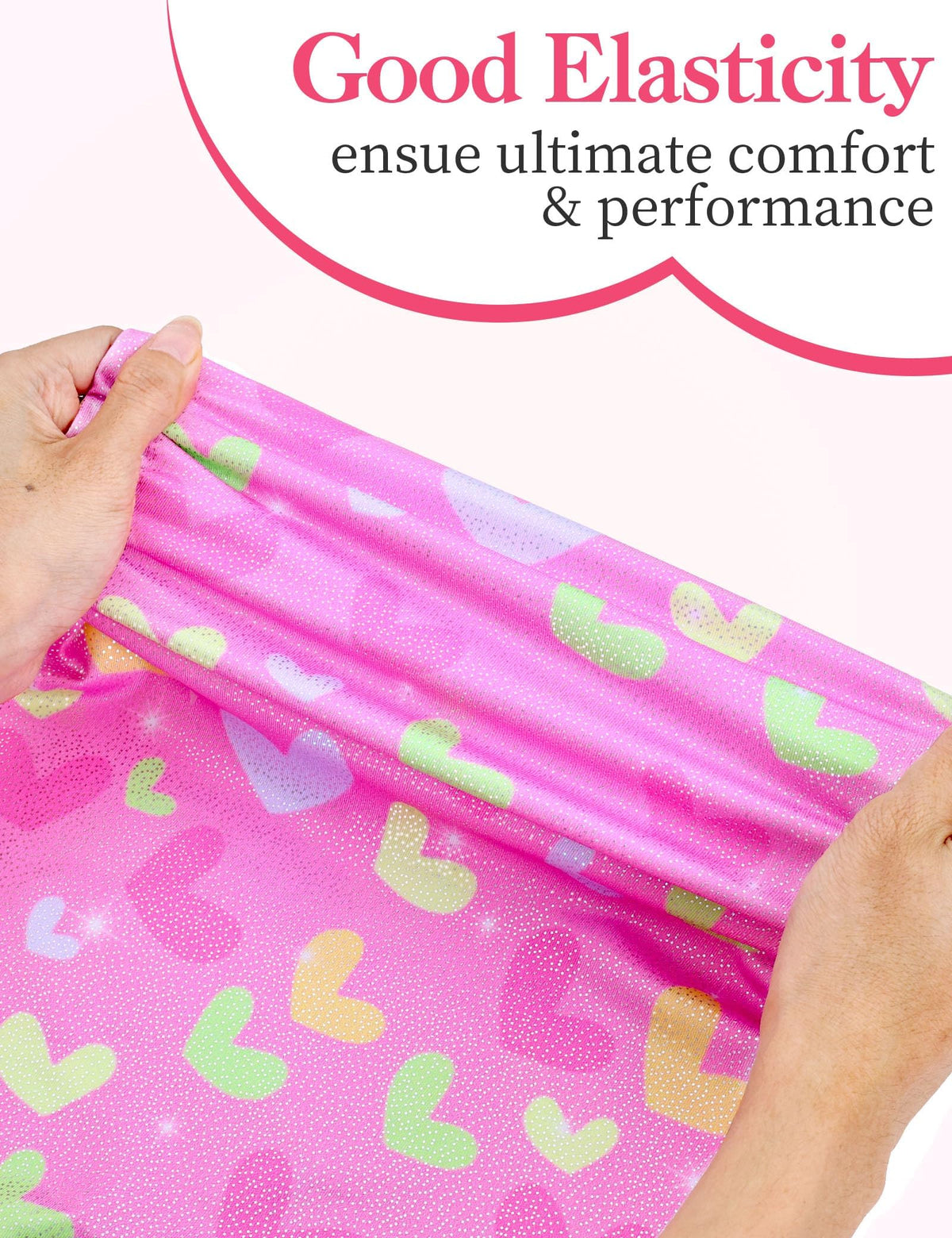 Tziharora Girls Leotards for Gymnastics Size 6-7 Years Old Adorable Pink Biketards Unitards Two Pack with Shorts