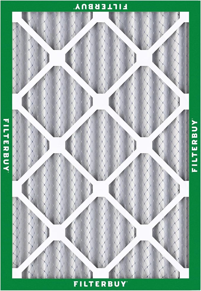 Filterbuy 24x28x2 Air Filter MERV 8 Essential Dust & Allergy Defense,