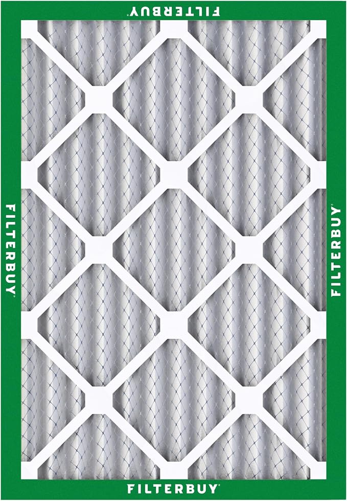 Filterbuy 20x24x2 Air Filter MERV 8 Essential Dust & Allergy Defense,