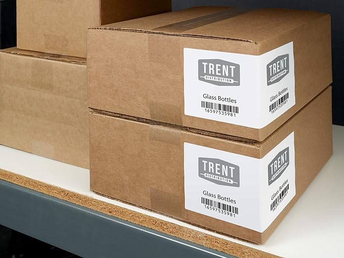 Avery Durable White Cover Up ID Labels for Laser Printers, 3.25 x 8.375, Pack of 150 (61531)