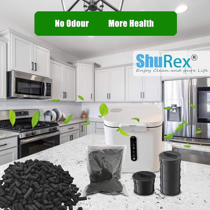 Odor Absorbing Carbon Refills for Fylecen Kitchen Smart Compost Bin,