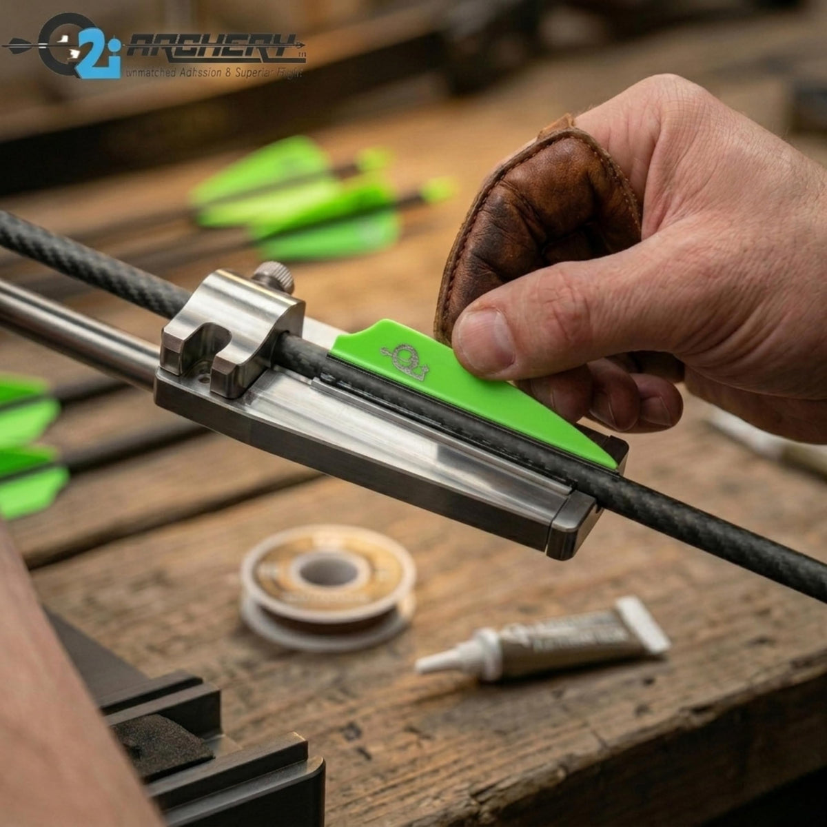 Q2i Fusion X-II | 3" | 36pk | Green High-Performance Arrow Fletching Vanes with Tri-Fusion Adhesion Technology for Target Archery