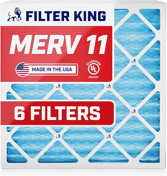 Filter King Air Filters 29.75x35.75x1 | 6-PACK | MERV 11 HVAC Pleated AC