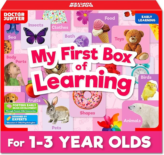 Doctor Jupiter My First Box of Learning | Toys for Toddlers Ages 1-2-3 | Toddler Learning & Educational Activities for 1+ Year Old Girls | Gift Ideas for Birthdays
