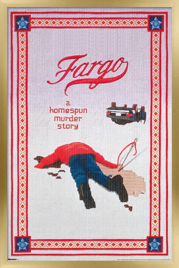 Fargo (1996) - One Sheet Wall Poster, 34L" x 22.4W", Gold Framed Version