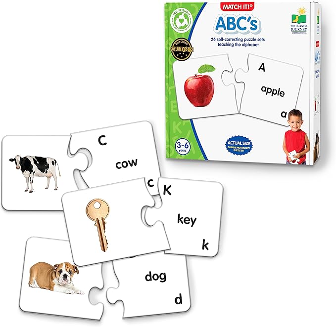 The Learning Journey: Match It! - ABCs - ABC Puzzle, Alphabet Puzzles for 2 Year Olds, Alphabet Puzzles For Kids Ages 3-5, Pre Kindergarten Learning Materials, Award Winning Educational Toys