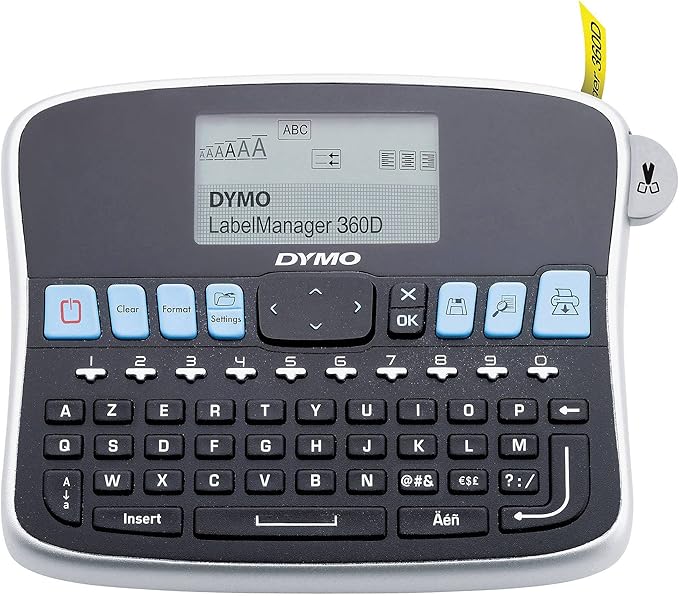 Dymo Portable Label Maker Labeller LM 360D Black/Silver