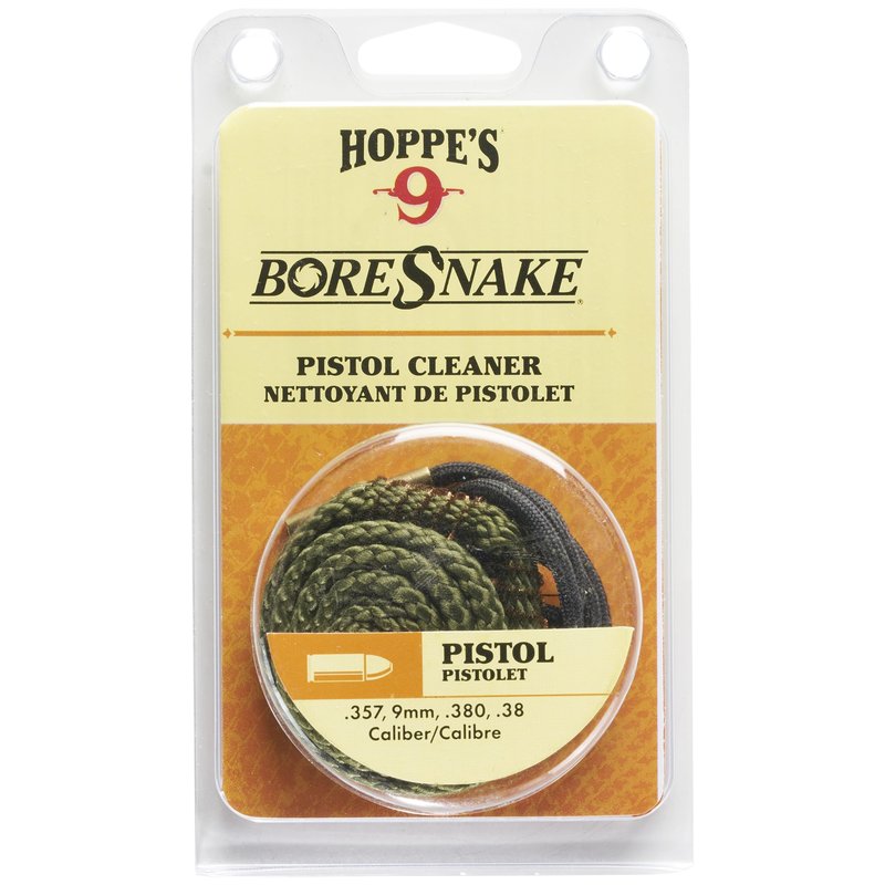 Hoppe's Boresnake .357, 9mm, .380, .38 Caliber Pistol and Revolver, Clam E/F