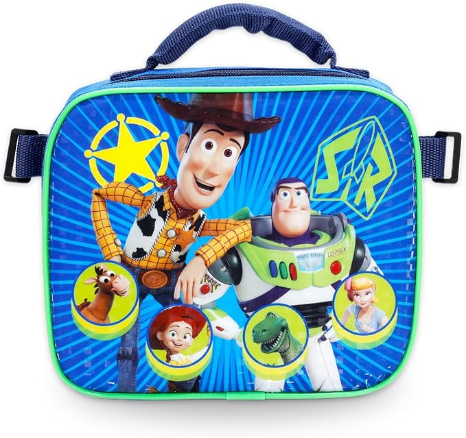 Disney Toy Story Backpack with Lunch Box Set - Bundle with 16" Woody and Buzz Lightyear Backpack, Lunch Bag, Water Bottle, Stickers, More | Toy Story 5 School Bag Set for Kids, Boys, Teens