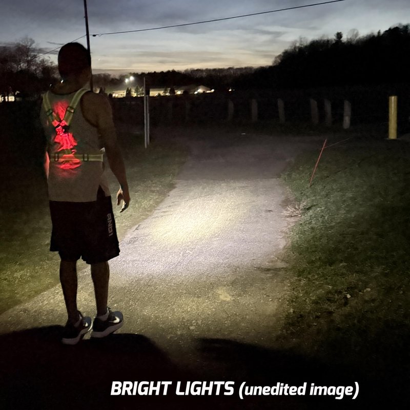 GREERRIDE Running Light Vest - Lighted Vest for Night Walking with Removable Rechargeable LEDs, Reflective Safety Gear for Men and Women to Provide High Visibility, Gift for Runners and Bikers