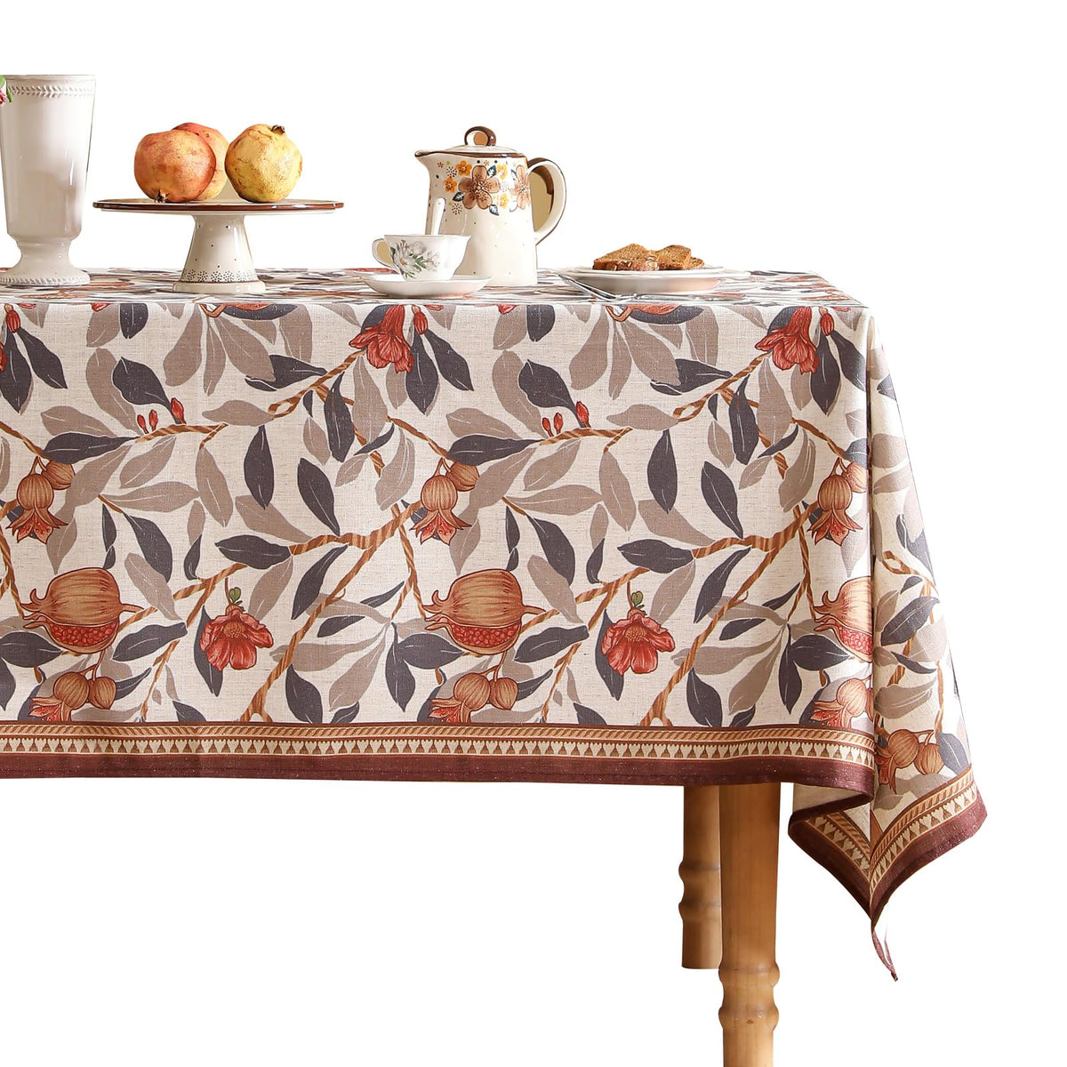 patdrea Vintage French Linen Tablecloth,Rectangular,79"x55"-Istana A