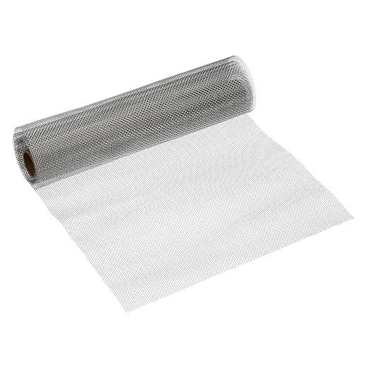 PATIKIL 40" L x 10" W Woven Wire Mesh, 16 Mesh 316L Stainless Steel Air Vent