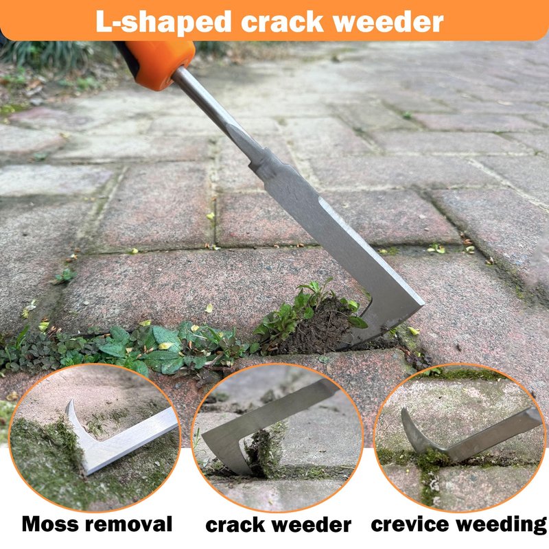 bretreead Weed Puller Tool, 2026 New Portable Hand Weeder Tool, Weeding Tool with Stainless Steel, Garden Tools for Plant & Weeding, Crack Weeder Crevice Tool, Weed Remover Tool for Farm & Backyard