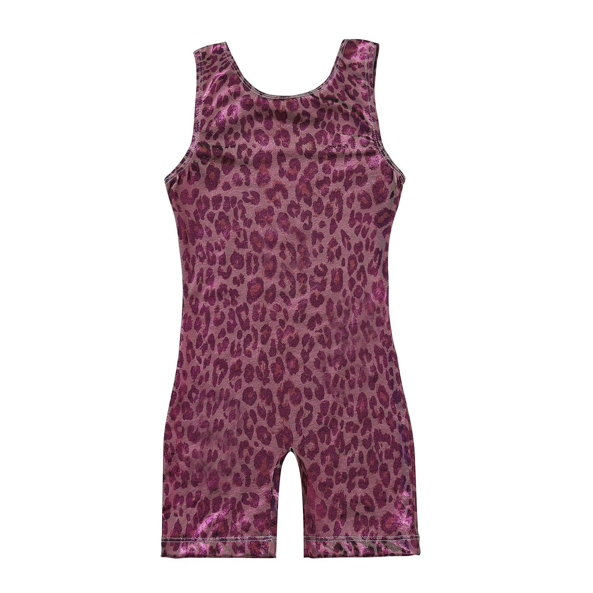 Phineein Leotards for Girls Gymnastics - Toddler Dance Biketards Spotted Pink Leopard Athletic Dance Wear, 4/5