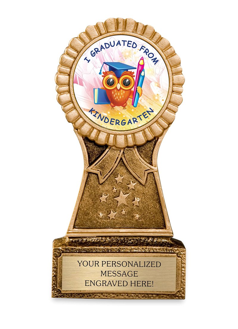 Kindergarten Graduation Trophy | Award for Graduating Prek | Personalized Engraving Included | Customized Awards for Your Kindergartner or Pre-K Student
