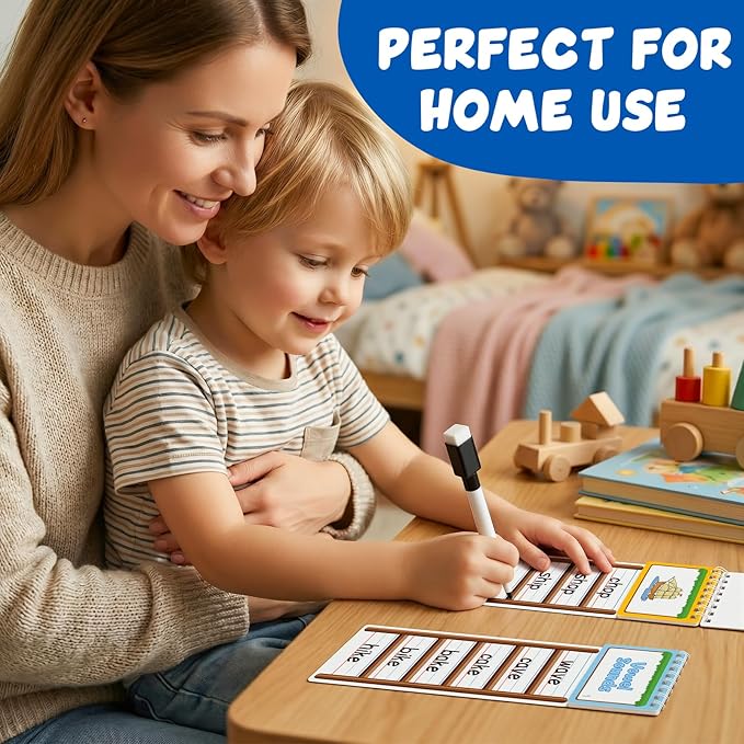 30 Word Ladder Flip Books,Phonics Flash Cards,Word Ladders Word Family Build Book,Sight Words Reading Spelling Games Phonics Flip Books for Kids Classroom Homeschool Preschool Learning Activity