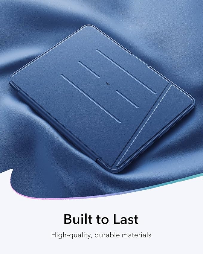 ESR for iPad Air 13 Inch Case M4/M3/M2 (2026/2025/2024), Vertical Stand Cover, Multi Stand Angles, Ultra-Stable Case with Pencil Holder, Flip Series, Blue