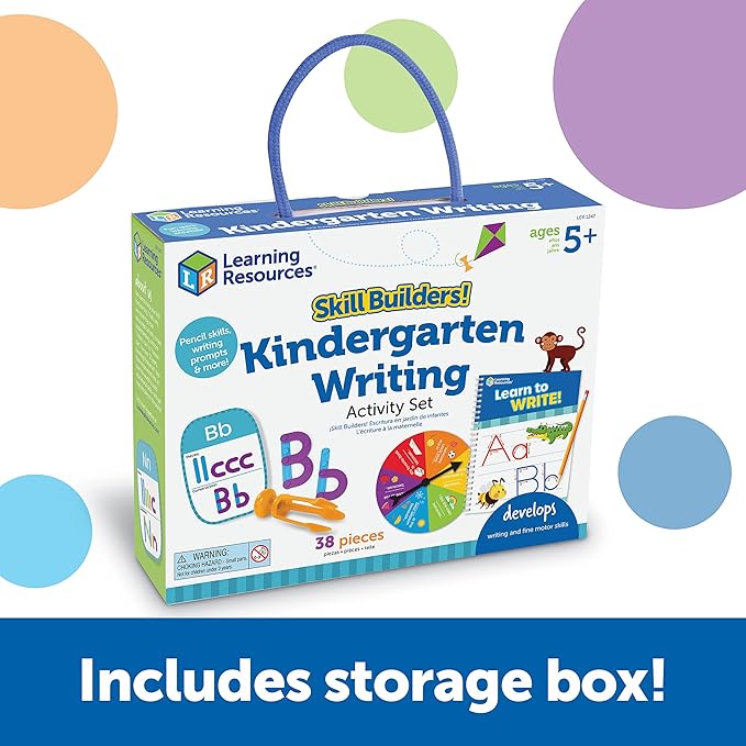 Learning Resources Skill Builders! Kindergarten Writing - Alphabet Activities, ABC Letter recognition, Kindergarten Homeschool Supplies, Ages 5+