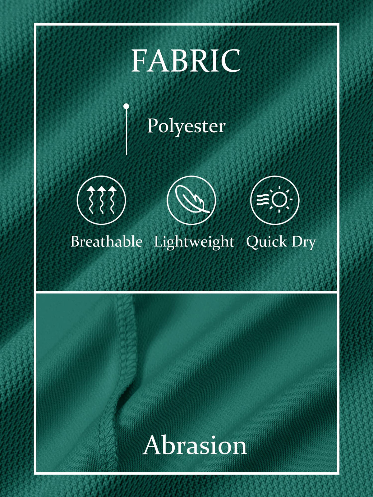 TACVASEN Mens Golf Shirt Dry Fit Mens Polo Shirts Short Sleeve Performance Golf Polos for Men with Collar Work Shirts Emerald Green, XL