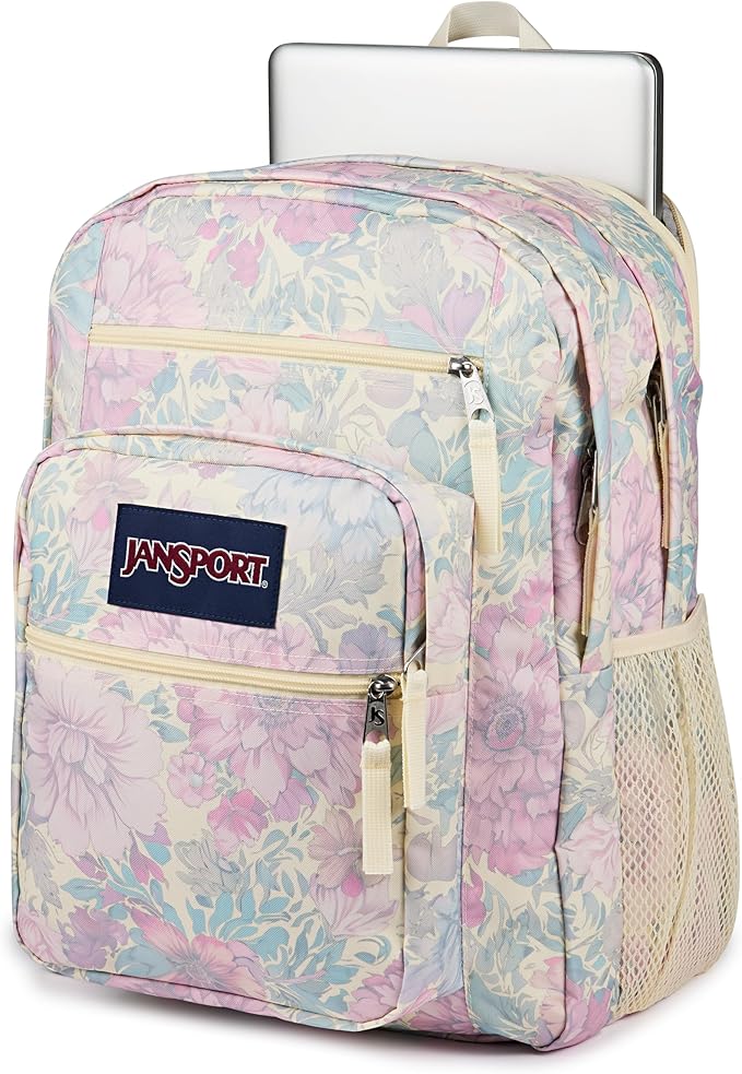JanSport Laptop Backpack - Computer Bag with 2 Compartments, Ergonomic Shoulder Straps, 15” Laptop Sleeve, Haul Handle - Faded Tapestry
