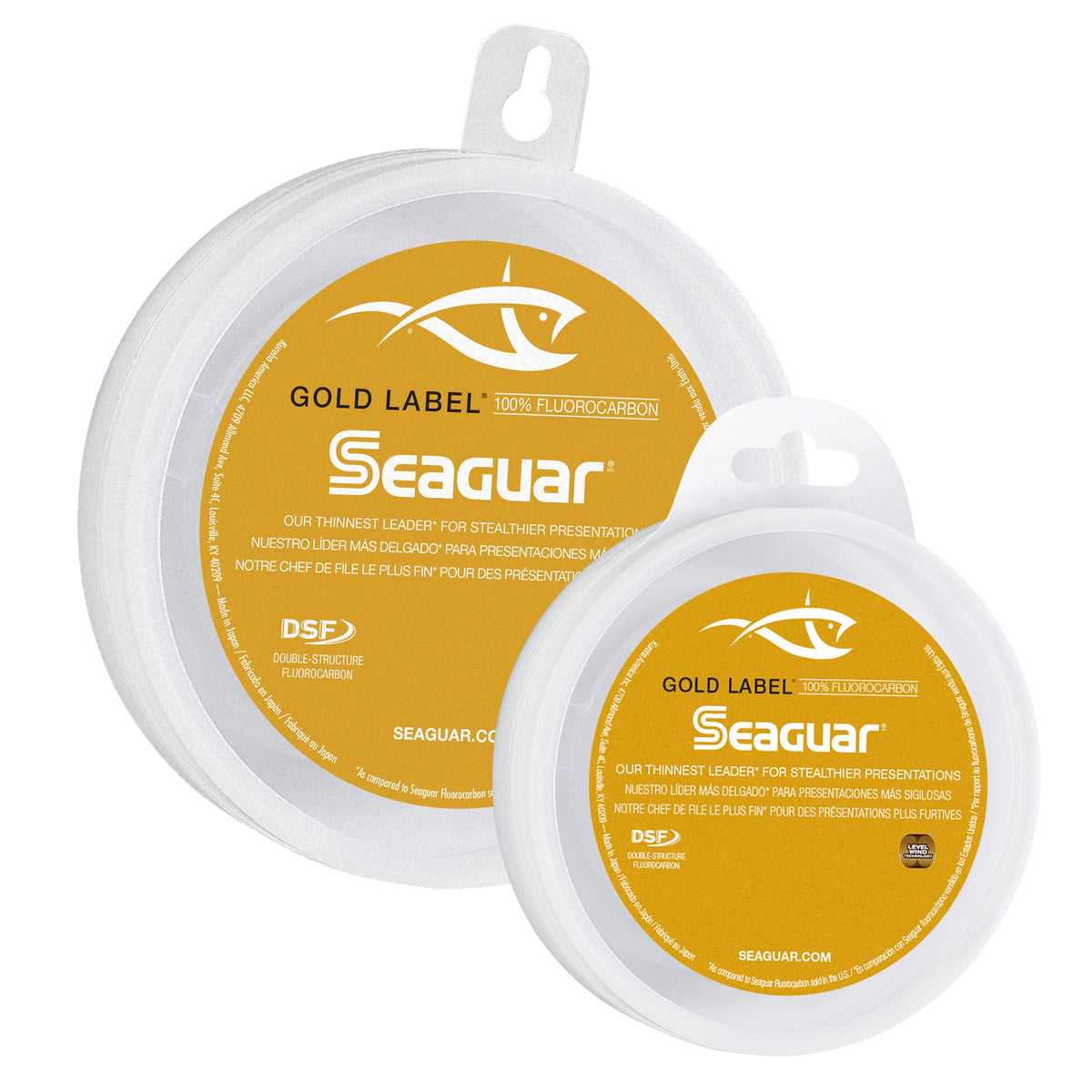 Seaguar Gold Label 100% Fluorocarbon Fishing Line leader, 15lbs, 25yds Break Strength/Length - 15GL25