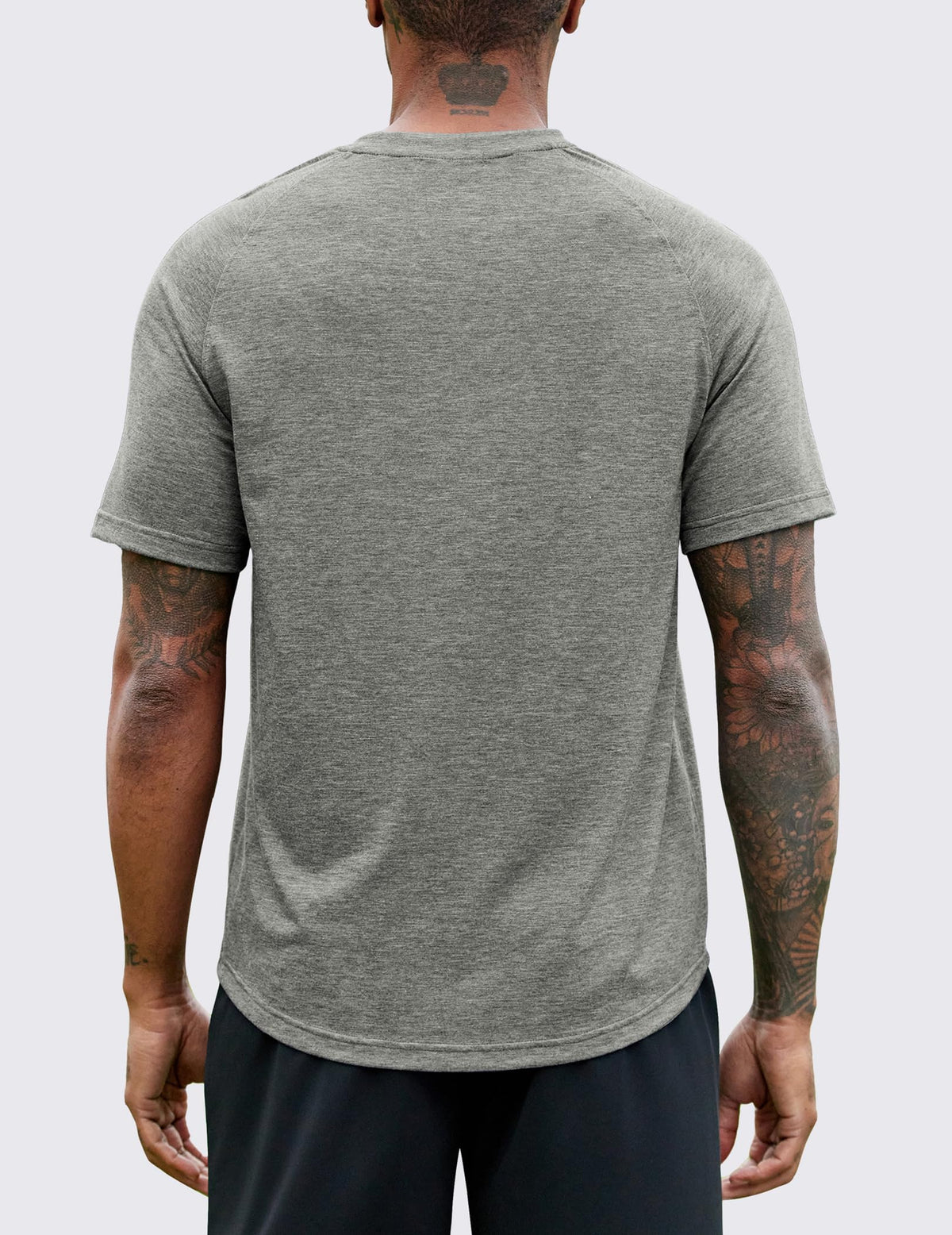 PINSPARK Men's 3 Pack Workout Shirts - Quick Dry Gym Athletic Shirts Moisture Wicking Short Sleeve T Shirts