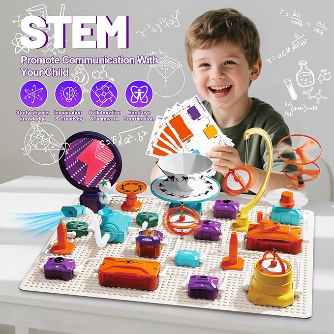 Gohero Circuits Science Kit，76 STEM Projects,Science Experiments for Kids with Fan, RGB Lights,Learning & Education toysKids Circuit Board for Kids(586 Projects+)