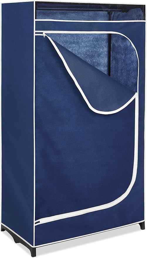 Whitmor Clothes Closet - Freestanding Garment Organizer with Sturdy Fabric Cover