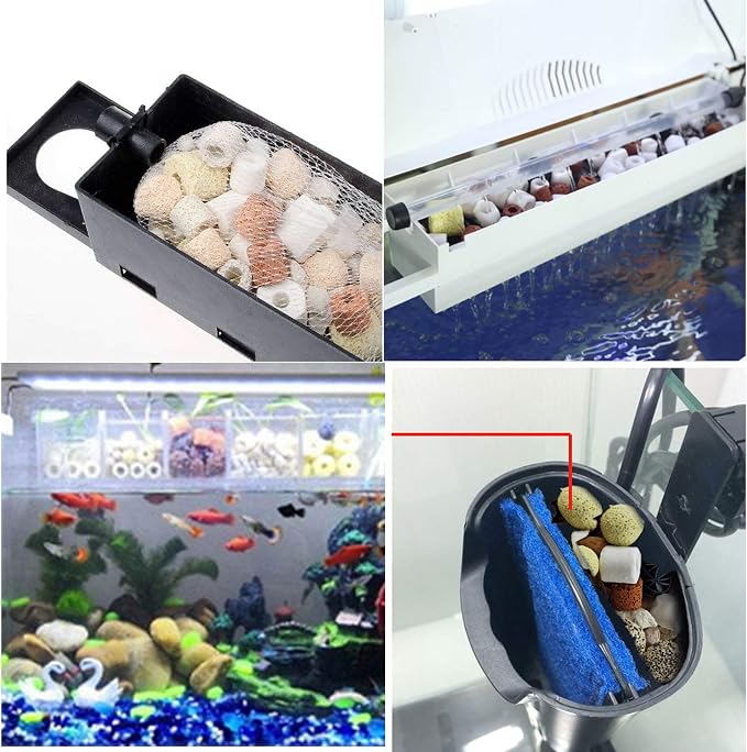 Aquarium Filter Mixed Ceramic Balls Media, Fish Tank Water Filtration Pond