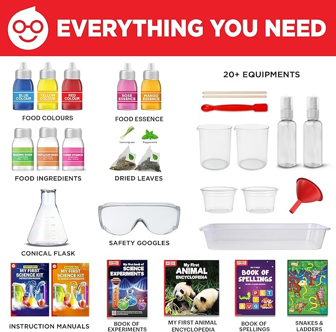 Doctor Jupiter Ultimate Gift Set of Learning| Set of ‘My First Science Kit’, ‘Little Genius Kit’ for Kids Ages 4-6|Birthday Gift for Boys, Girls| STEM Learning & Education Toys for 4,5,6 Year Old
