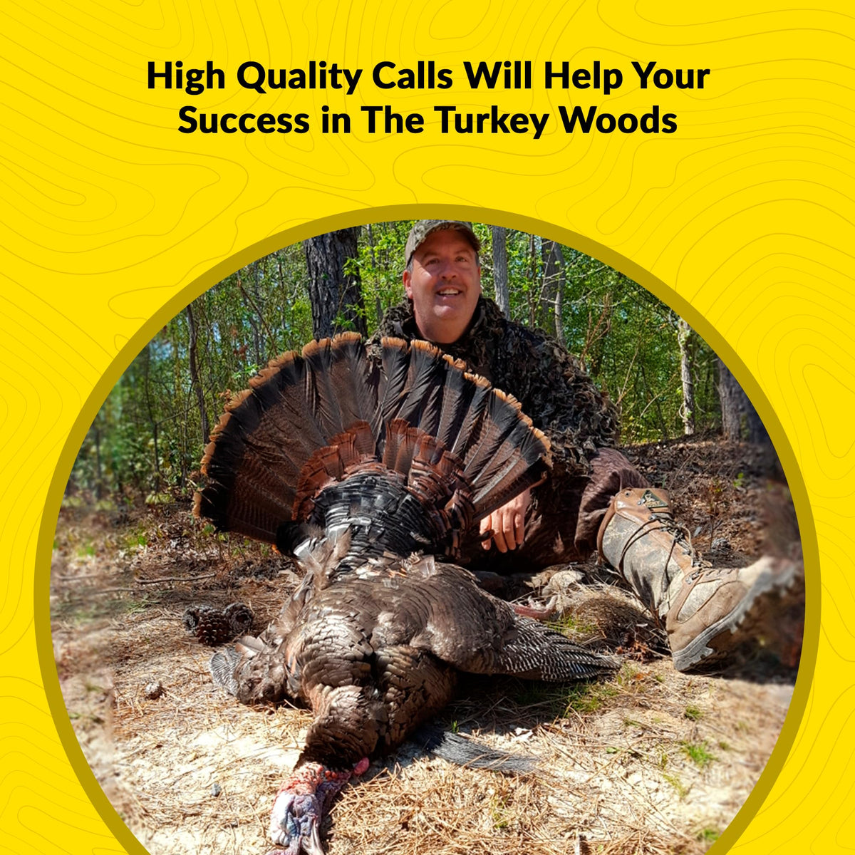 ESH Crankin Slate Turkey Pot Call with Hickory Striker – Easy-to-Use Slate Turkey Call for Hunting – Realistic Hen Sounds for Beginners & Experienced Hunters