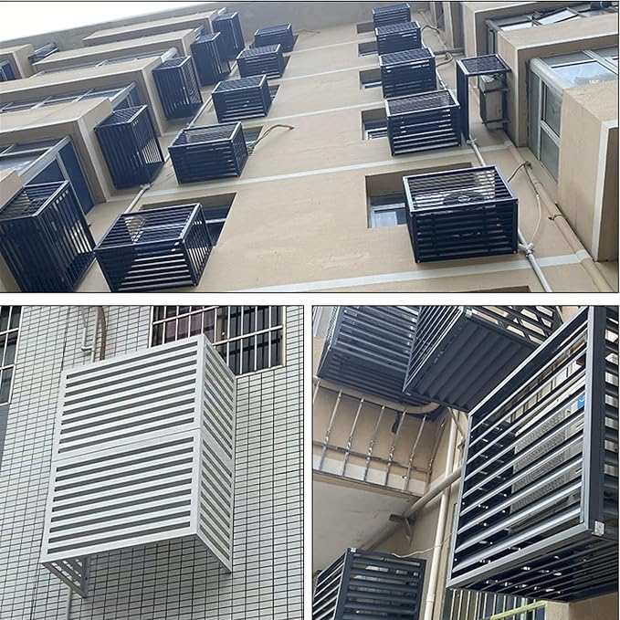 Outdoor air conditioning fence, outdoor air conditioning hidden protective cover