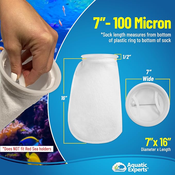 Aquatic Experts 7 Inch Filter Sock