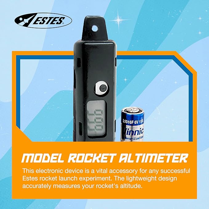 Estes 2246 Altimeter, Model Rocket Altitude-Measuring Device, Rocket Model Kit Accessories for Ages 10+