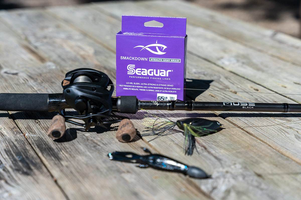 Seaguar Smackdown High Visibility Braided Fishing Line, 15lb Break Strength, 300yds, Flash Green - 15SDFG300