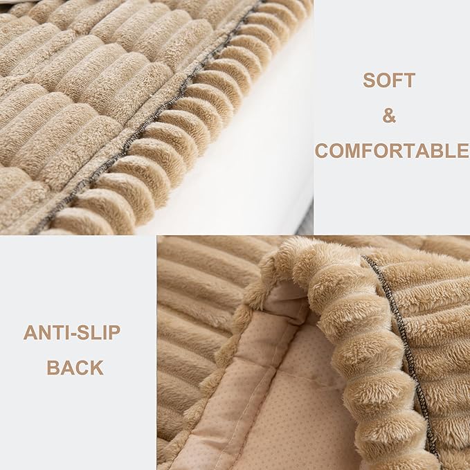 Mivnue Pet Couch Cover, Couch Covers for Dogs, Washable Dog Sofa Covers Couch Protector, Fuzzy Non Slip Couch Slipcover Pet Friendly