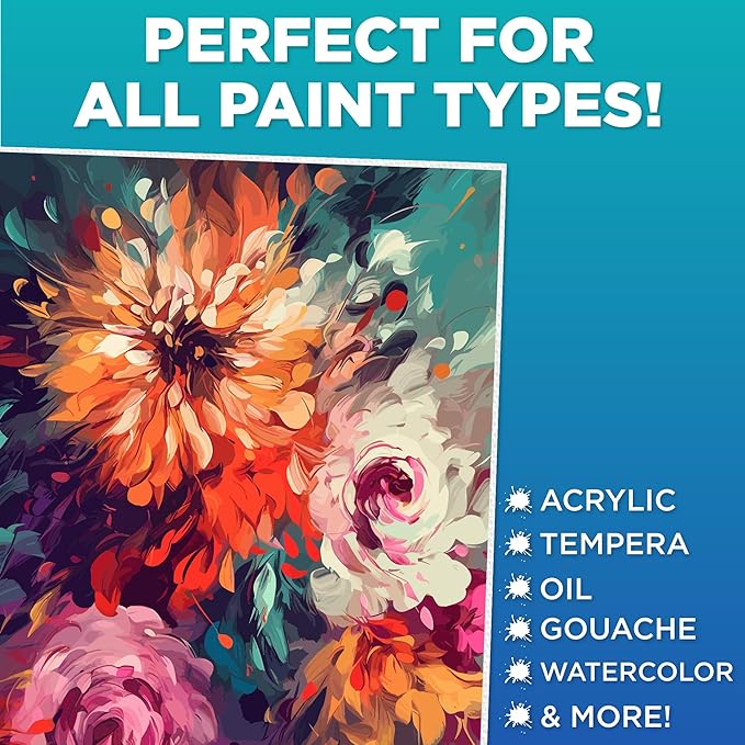 Horizon Group USA Painting Panel Stretched Canvas, 11" x 14", Pack of 8